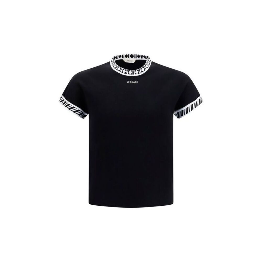 Versace Black Cotton Men's T-Shirt